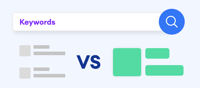 Search for your target business keywords, examine top market competitors, and make comparisons.